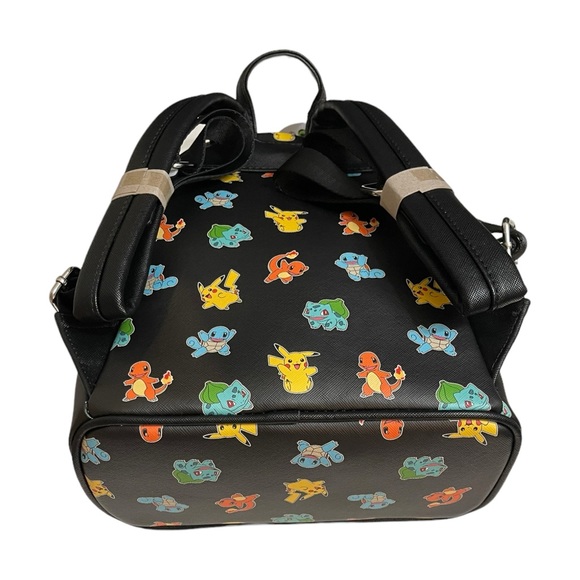 NEW Loungefly Pokemon Starters Black Mini Backpack Exclusive Design New With Tag - Picture 11 of 16